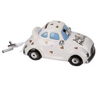 Out of the blue Money Box with lock, wedding car, Just Married, Ceramic, Multicolor, 16 x 8,5 cm