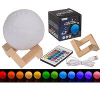 Out of the blue Mood Light Earth with Colour Changing LED, Approx. 10 cm, Various Lighting Modes & USB Cable