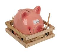 Out of the blue Piggy Bank with Hammer Multicoloured 14 x 12 cm