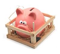 Out of the blue Piggy Bank with Hammer Multicoloured 14 x 12 cm