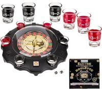 Out of the blue Electronic Alcoholic Game Roulette with 6 Shot Glasses, Multi-Coloured, D: ca. 26,5 cm