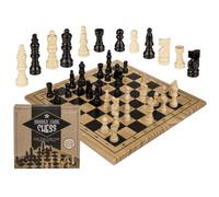 out of the blue Solid Wood Chess Set Board w/ Pieces 28.5 x 28.5 cm New