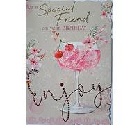 Out Of The Blue Studios For A Special Friend On Your Birthday Card., 137x195mm