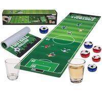Out of the blue Table Football Drinking Game 120cm x 30cm Includes 1 Mat, 6 Footballs and 2 Shooter Glasses Gift Boxed