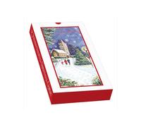 Out Of The Blue Winter Walk Christmas Card (Pack of 12) in White Out Of The Blue White