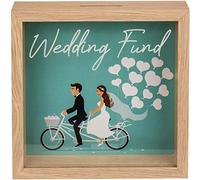 Out of the blue Money Box, Wood Glass, Multicoloured, Standard Size