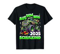 Out of the Way School Child 2025 Monster Truck First Day at School T-Shirt
