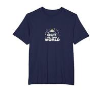 Out of This World: Cosmic UFO Adventure for Space Lovers T-Shirt, Men's Big and Tall, Navy, 2X Tall