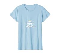 Out of This World: Cosmic UFO Adventure for Space Lovers T-Shirt, Women, Baby Blue, 3XL