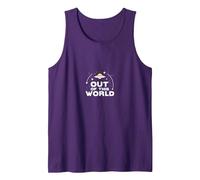 Out of This World: Cosmic UFO Adventure for Space Lovers Tank Top, Men, Purple, M