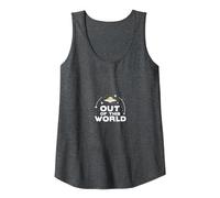 Out of This World: Cosmic UFO Adventure for Space Lovers Tank Top, Women, Dark Heather Grey, L