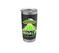 Out-of-This-World Glowing UFO Space Ship Graphic Stainless Steel Insulated Tumbler