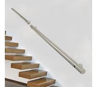Out oor Han ra for Steps Stainless Steel Wall Mounte Stair Ra ing for 1 3 Steps Safe Grab Bar for eck Yar an Stair Banister 7ft/210cm Metal Support