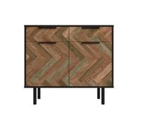 Out & Out Original Out & Out Dallas Grey Parquet Sideboard L.90 X D.38 X H.80.5Cm