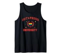 Out & Proud University - Pride Month LGBTQ+ Rainbow Ally Tank Top