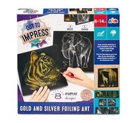 OUT TO IMPRESS Gold and Silver Foiling Art For Children From 8 To 14 Years Kids Scrapbook Kids Kit Kids Art Set Make Your Own Kit Making Kit Kids Craft Kits Kids Out Impress