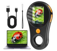 OUTACT 2MP Digital Microscope, 500X Pocket Microscope for Kids, 2.0‘’ IPS Pocket Kids Scope, 3-Level LED Lights, 600mAH Rechargeable Handheld Mini Science Kit, Compatible with Windows, Mac OS