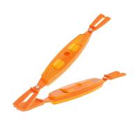 Outanaya 1 Pair Bicycle Wheel Reflectors Spoke Reflectors for Adult Bikes Orange Extended Size Reflective Bike Decorations for Night Riding Rear Warning Safety