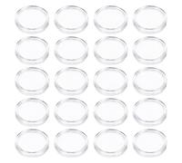 Outanaya 100 Pcs Portable Coin Capsules 25mm Diameter Professional Coin Holders with Secure Capsule Case and Storage Supplies