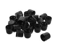 Outanaya 100pcs 18-tooth Tamper Evident Essential Oil Bottle Caps Leak Proof Plastic Replacement Covers for Perfume and Diffuser Bottles Aromatherapy Use