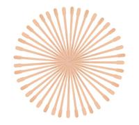 Outanaya 100Pcs Single Use Wooden Wax Sticks Hair Removal Waxing Applicator Sticks Oval Shape for Nose and Body Hair Waxing Salon Use