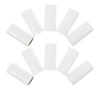 Outanaya 10pcs Adhesive Cleaning Tape Lint Roller Refill Sticky Sheets Removes Pet Hair White Paper for Pet Stores Travel Clothes Bag Owners