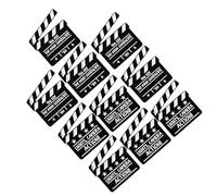 Outanaya 10pcs Black Alloy Clapper Board Brooch Pins Cute Cartoon Classic Movie Design with Compact Size, Versatile Accessory for Wrap Parties and Film Festivals