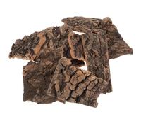 Outanaya 10Pcs Light Tan Cork Bark Terrarium Decor Set Small 5-9Cm Reptile Climb Platforms Turtle Basking and Hide Landscape for Gecko Lizard Snake Enclosure