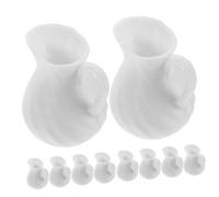 Outanaya 10Pcs Miniature Dollhouse Vases Tiny Flower Vases for Micro Landscape Decoration Dollhouse Decor Accessories for Creative Miniature Scene Display