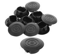 Outanaya 10pcs Mudguard Drain Hole Cover Auto Body Plug for Car Black Plastic Sleek Modern Style Easy Installation Mud and Water Protection Splash Guards