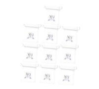 Outanaya 10PCS Organza Sachet Bags with Lavender Pattern Breathable Mesh Drawstring Pouches for Spices Dried Flowers and Small Items Elegant Portable Empty Sachets for Home Decor and