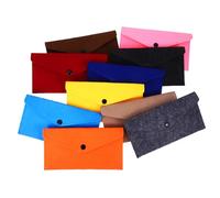 Outanaya 10pcs Phone Storage Envelops Small Pockets Fashionable Felt Multifunctional Design Convenient to Carry Everyday Use 7.47x4.13x0.39in