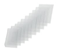 Outanaya 10pcs Self-Adhesive Label Pouch Plastic Sleeves 10x7.2cm Vertical Card Holder Pocket Sleeves for Warehouse Storage and Office Organization