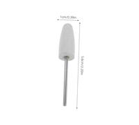 Outanaya 10pcs Silicone Rubber Nail Drill Bits Set Multipurpose Polishing Sanding Tool for Manicure Pedicure Cuticle Removal Compatible with Home and Salon Use