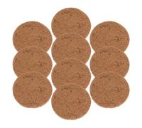 Outanaya 10pcs Thickened Coconut Fiber Pigeon Nest Pads 15cm round Bird Nesting Mats Drainage Holes for Breeding Birds, Parrots, and Flowerpot Base Protection