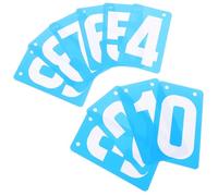 Outanaya 10pcs Waterproof Plastic Score Recording Cards Blue and Red Number Flip Score Keeper for Sports Competitions and Race Scoreboards