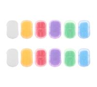 Outanaya 12 Boxes Portable Soap Strips Paper Soap Sheets for Hand Washing with Rose Jasmine Lavender Milk Wormwood Orange Scents for Camping Hiking Outdoor Activities