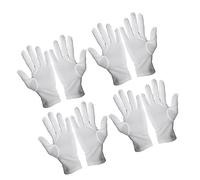 Outanaya 12 Pairs Breathable Polyester Gloves Industrial Work Cleaning Etiquette Use for Gardening Manual Jobs and Jewelry Inspections Fits Elegant White Design