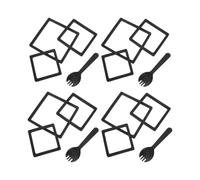 Outanaya 12pcs Floating Plant Feeding Ring for Aquarium Fish Tank Square Shape Aquarium Accessory for Containing Floating Plants and Fish Food and Easy to Use