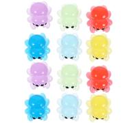 Outanaya 12Pcs Glow in the Dark Mini Resin Spider Figurines, Luminous Tiny Decorative for Halloween, Micro Landscape Accessories and Dollhouse Decor