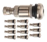 Outanaya 12pcs Tire Valve Caps Stainless Steel Air Tightness High Temperature Resistance No External Cracking for Bikes Motorcycles