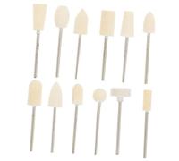 Outanaya 12pcs Wool Nail Drill Bits Manicure Pedicure Polish File Bit Set for Electric Nail Drill with Storage Box Suitable for Gel Polish Removal and Reshaping at Home Or Salon