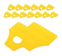 Outanaya 15pcs Plastic Body Filler Spreaders Putty Spreader Tools Vinyl Squeegee High Visibility Smooth Bubblefree Application Yellow Colour for Dashboard and Complex Car Body Curves