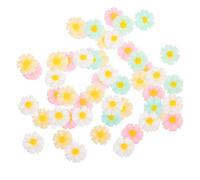 Outanaya 160pcs Mixed Color Resin Daisy Flatback Flowers for Phone Decoration DIY Jewelry Craft Supplies with No for Rings Pendants Greeting Cards and More