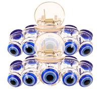 Outanaya 2 Pcs Large Blue Evil Eye Jaw Clips Hair Claw Clips for Women, Resin Material with Delicate Design, Does Not Damage Hair, for Birthday and Makeup