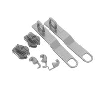 Outanaya 2 Sets Heavy Duty Metal Zipper Pulls for Backpack and Bag Replacement with Sunken Customs Lock Design, Zinc Alloy Material, Elegant Brushed Finish, for Longdistance Travel and DIY