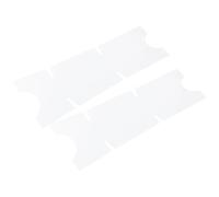 Outanaya 2 Sheets Crank Covers Crankset Protectors Tpu Self-adhesive Design High Transparency Cyclists Bike Crank Arm Chainring Protection