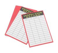 Outanaya 20 Sheet Workshop Inspection Cards Paper Material 20 Sheets with User-Friendly Design for Equipment Maintenance and Inventory Control