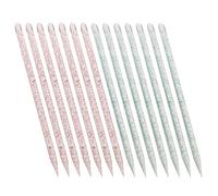 Outanaya 200pcs Nail Art Dotting Pen Dead Skin Pusher Pens Dual-headed Structure Abs Material Convenient to Carry for Nail Art Creation Professional Salon Use
