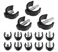Outanaya 20pcs Adjustable Folding Walking Stick Clamp Pin Set for 22/25/28mm Tubes, C-Shaped Clip Locks Mobility Aid Accessories for Canes, Crutches, and Walking Frames, Suitable